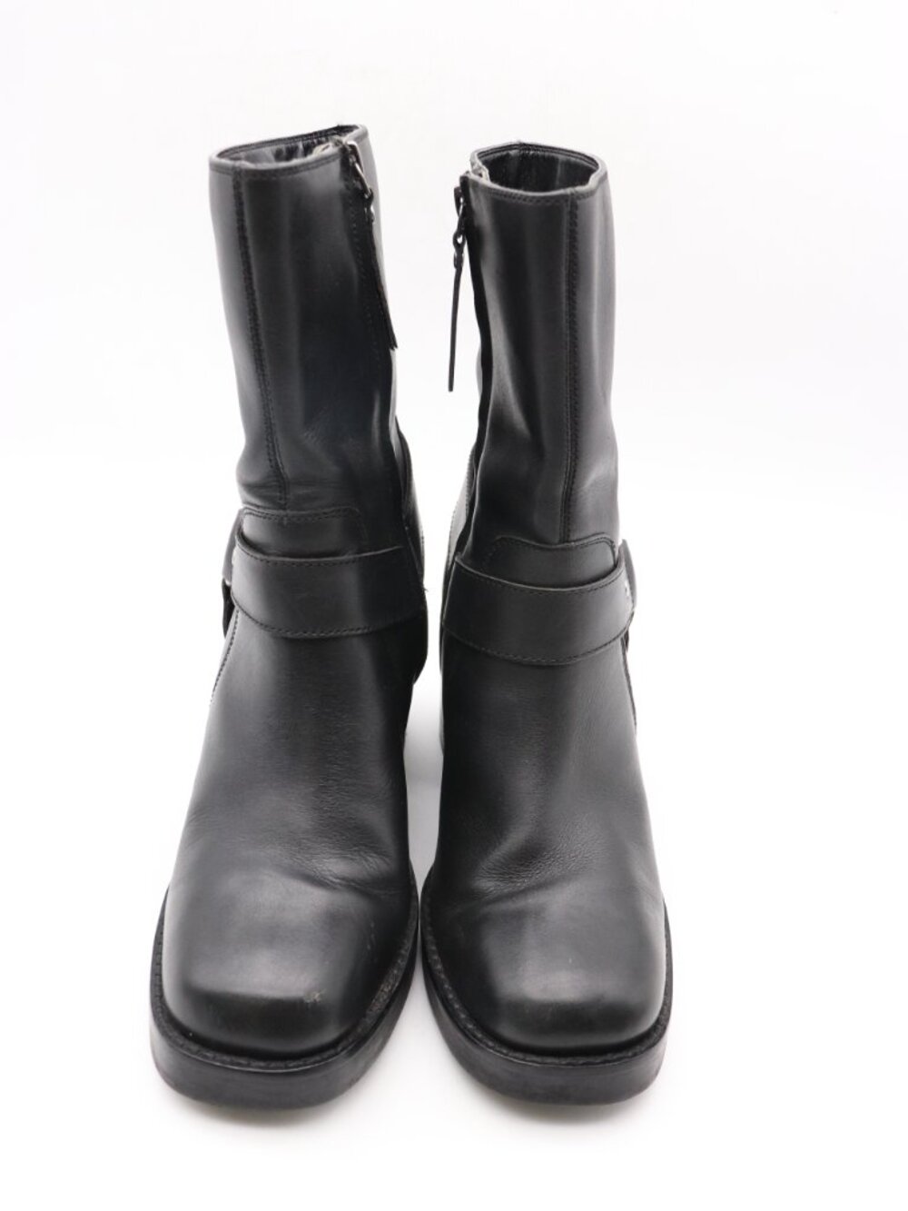 Harley-Davidson Zelta Harness Women’s Size 6.5 M Black Leather Heeled  Boots - Picture 2 of 12